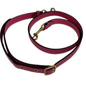 Coach Leather Shoulder Strap Dragonfruit Hot Pink – STRAP ONLY
